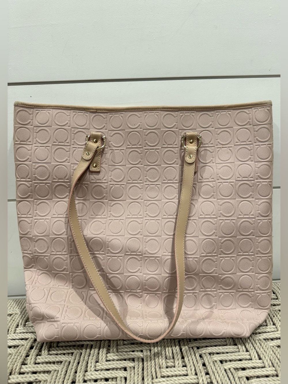 Salvatore Ferragamo pink Gancio tote bag